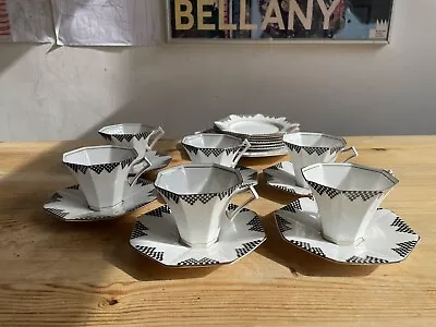 Buy Antique Art Deco Bone China Tea Coffee Seat Dated 1932 By Melba England 19 Piece • 40£