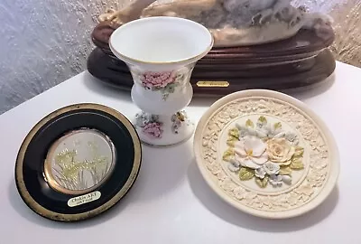 Buy Set Of 3 Porcelain China Pieces. Crown Staffordshire. Art Of Choking &... • 12£