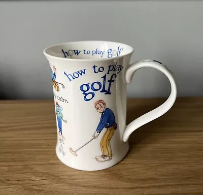 Buy Dunoon How To Play Golf Mug Design By Cherry Denman • 10.99£