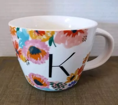 Buy Opal House K Flowers Monogram Stoneware Mug Cup • 17.66£
