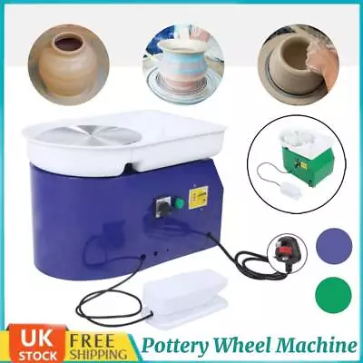 Buy Electric Pottery Wheel Ceramic Making Machine DIY Potter Clay Mould Craft UK • 117.89£