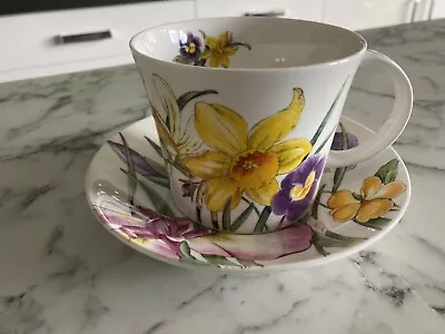 Buy Roy Kirkham Spring Flowers Breakfast Cup & Saucer 2003 Perfect Condition • 7.50£