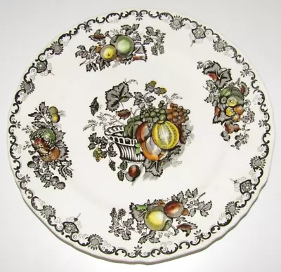 Buy Masons Made In England China Ceramic Dinner Plate - Fruit Basket Pattern • 4.99£