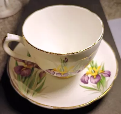 Buy Tea Cup & Saucer Duchess Iris Bone China Made In England EX Condition • 9.31£