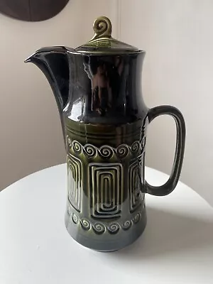 Buy Vintage Sylvac Totem Coffee Pot 4202  - Green • 10£