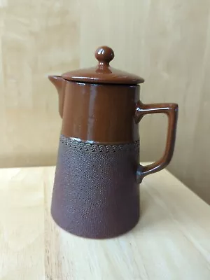 Buy Vintage Lovatts Langley Mill Brown Coffee Jug Ewer Brown Glazed. Lovely Cond! • 12£