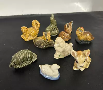 Buy Vintage Wade Animal Minature Ornaments & Wade Style Ceramic X 9 • 7.99£