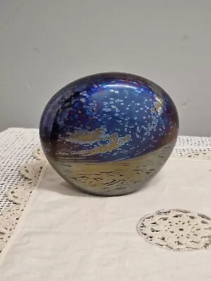 Buy Glasform John Ditchfield Iridescent Cobalt Paperweight • 95£