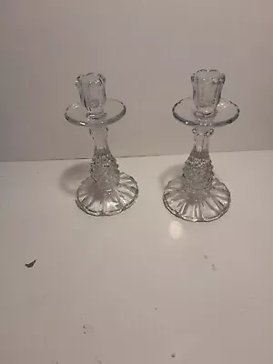 Buy Glass Candle Sticks With Candles • 7.99£
