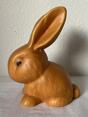 Buy Very Rare Large Vintage Wadeheath Flaxman Ware Snub Nose Bunny Rabbit / Orange • 49.95£