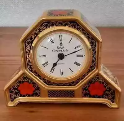 Buy Royal Crown Derby   OLD  IMARI  1128  Desk Clock  LVIII  1995 Full Working Order • 128£