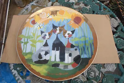 Buy Goebel Germany  Rosina Wachtmeister Large 12.5 Inch Abstract  Cat Design Plate • 14£