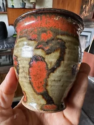 Buy Vintage French Studio Pottery Vase / Pot By Thierry Penaud • 20£