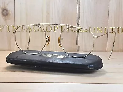 Buy Bausch N Lomb Vintage 1930s Fulvue 12k Gold Filled Eyeglasses Frame & Case. Mint • 149.10£