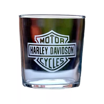 Buy Harley Davidson Motorcycles Whiskey Glass Engraved Mixer Tumbler • 9.45£