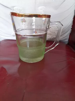 Buy Vintage Green  Glass Water Jug • 5£