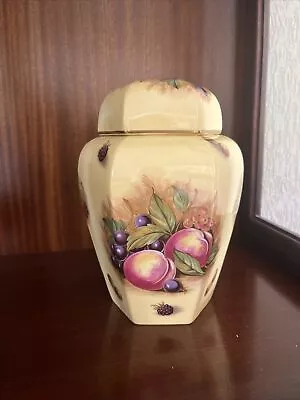Buy Aynsley Orchard Gold Urn Vase Lidded Pot Fine Bone China • 65£