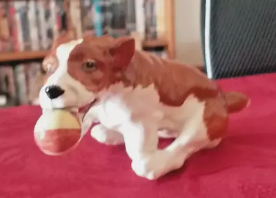 Buy Vintage BESWICK Gloss Dog/Pup With Ball  CAUGHT IT  (MODEL 2951) - 1986-89. • 24.99£