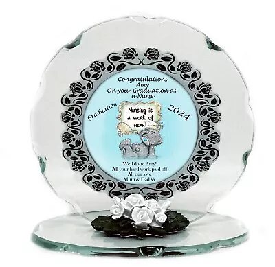 Buy NURSE Graduation Commemorative Personalised Gift   Cut Glass Cellini Plaque • 29.99£