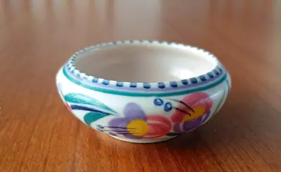 Buy Poole Pottery Small Trinket Dish Multicoloured Flowers Shape Number 299 • 6.95£