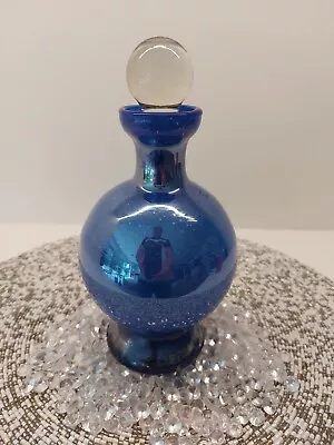 Buy Large Blue Perfume Bottle/decanter W/stopper. Italian? • 10£