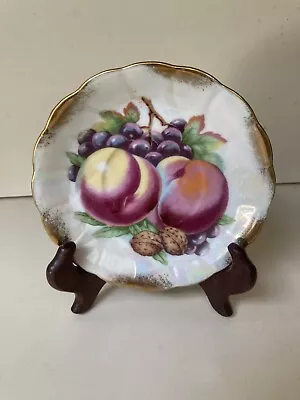 Buy Vintage Maso Shafford Ware  Fruit Design Iridescent Saucer Plate Japan 5” • 4.67£