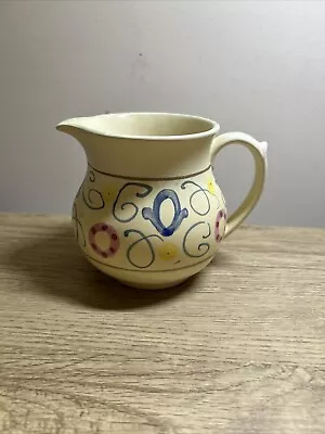 Buy Honiton Pottery Milk Jug Nice Unusual Shape Traditional Ware Series 1950's Era • 12£