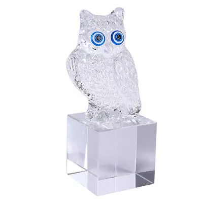 Buy  Home Decor Clear Animal Figurines Owl Ornament Light Luxury Decorate • 18.89£