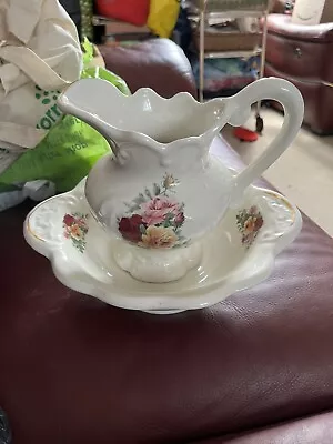 Buy Small Staffordshire China Jug And Wash Bowl • 7£