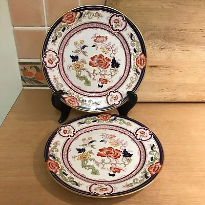 Buy 2 Cauldon Pottery Plates - 10 Inch - Hand Decorated - Floral • 40£