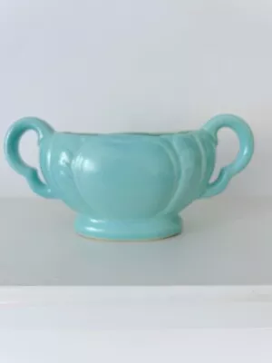 Buy Govancroft Mantle Vase Duck Egg Blue Green Handles Art Deco Made In Scotland  • 26.95£