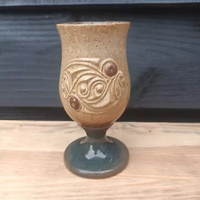 Buy Attractive Original Laugharne Welsh Stoneware Pottery Goblet FREE P&P  • 12.80£