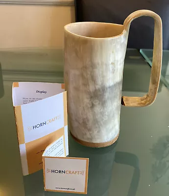 Buy Horn Craft Hand Made Drinking Vessel BRAND NEW • 29.99£