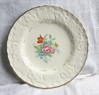 Buy Vintage Alfred Meakin Plate Art Deco Hand Painted Enamel Flowers 1930's 9  3D • 3.99£