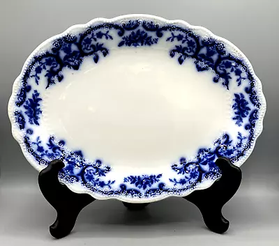 Buy Antique Flow Blue Porcelain Platter Serving Dish 14  WH Grindley Portman Pattern • 51.49£