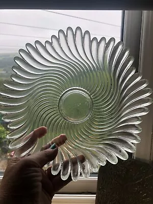 Buy Spiral Glass Bowl Vintage Beautiful Possibly Dartington • 15£