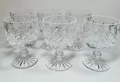 Buy Vintage Set Of 6 Royal Doulton Crystal Wine Glasses Georgian • 35£