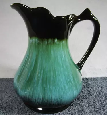 Buy Lovely Large Vintage Blue Mountain Pottery Canada Blue Green Glaze Jug Pitcher • 20.95£