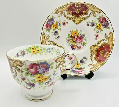Buy Vintage Tuscan Fine Bone China 'Provence' Red Cup And Saucer • 9.99£