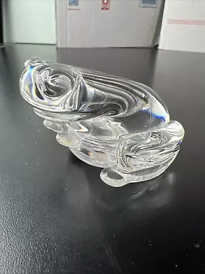 Buy Royal Brierley Glass Frog Paper Weight With Original Marking • 13£