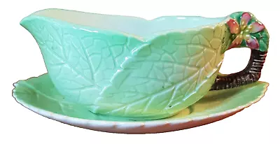 Buy Carltonware Australian Design Green Leaf Apple Blossom Creamer Jug & Stand • 8.95£