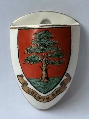 Buy Vintage W H Goss Crested China Model Of Wall Pocket Colwyn Bay Crest • 5£