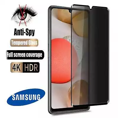 Buy For Samsung  A71/A72/A80/M51/F13/F62/A21S Anti-Spy Privacy Tempered Glass • 3.98£