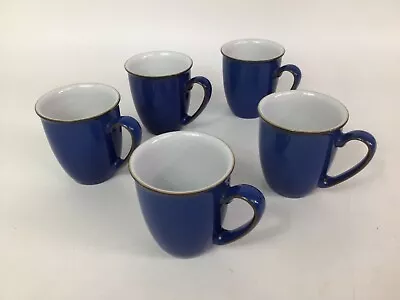 Buy Set Of 5 Denby Blue Stoneware Mugs • 19.99£