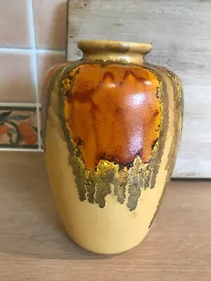Buy Chameleon Ware Clews & Co Vase - Orange Yellow Lava Style - 240S • 120£