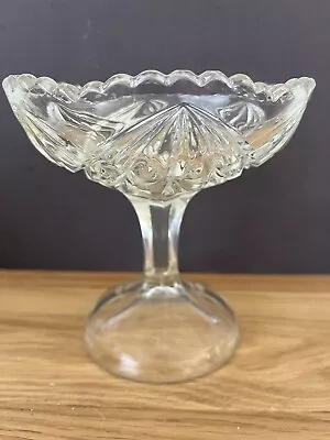 Buy Glass Compote Dish, Vintage, Excellent Condition  • 4.99£