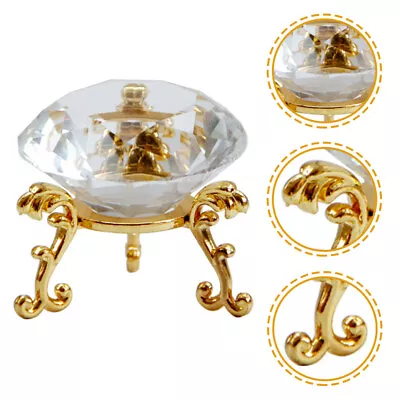 Buy Large Clear Ornaments Work Desk Decor Diamond Decoration Crystal • 10.99£