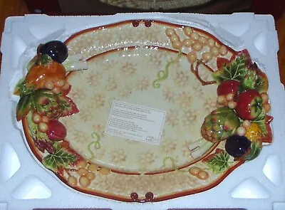 Buy Vintage NIB Fitz & Floyd Venetian Romance Serving Platter~ Thanksgiving ~ MINT • 30.29£