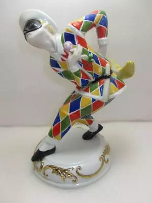 Buy RARE Capodimonte Ltd Ed Harlequin Court Jester Figurine By Jiori Benventi 1984 • 185£