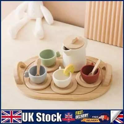 Buy 9pcs/10pcs Tea Party Set Role Play Wooden Tea Set Afternoon Tea Set For Kids • 11.49£